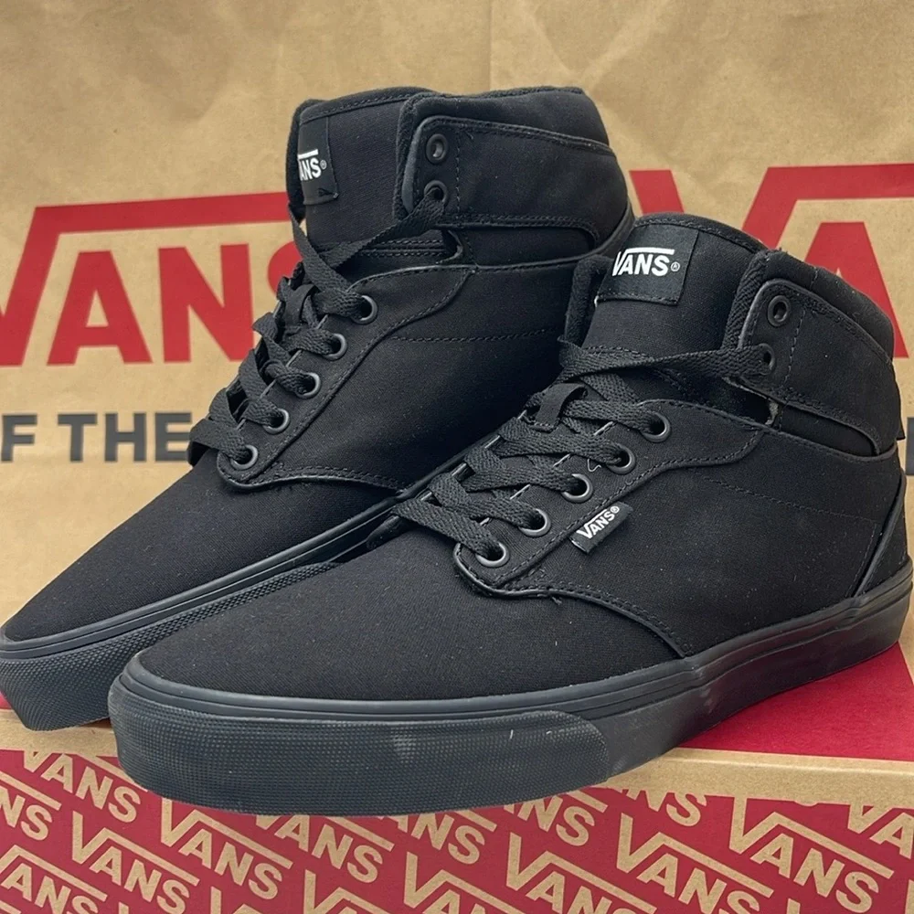 Vans Women’s Black High-Top Sneakers Atwood Hi (Canvas) Black/Black VN0A38BV186